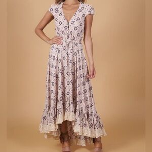 Nightcap Clothing |Moroccan Tile Luna Dress EUC SMALL